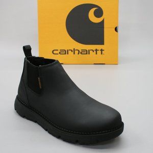 Carhartt Men's 10.5 Millbrook Romeo Black Soft-toe Chelsea Wedge Boots FM4021-M